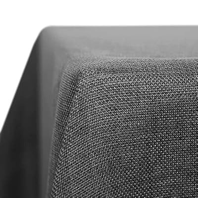 Deconovo Nappe Exterieur Decoration Waterproof Effet Lin pour Table 140x240 cm Gris