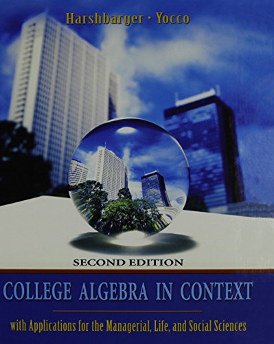 Preisvergleich Produktbild College Algebra in Context Plus Mymathlab Student Starter Kit