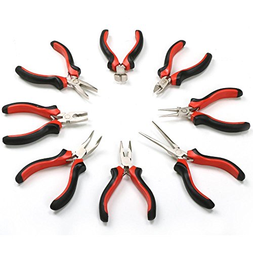Yahee 8tlg Feinmechaniker Mini Zangen Set Schmuck Zangen Modellbau mit Werkzeugtasche - 2