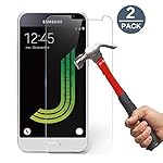 Samsung Galaxy J5 2016 Protection écran, [Lot de 2] Kapoo Verre trempé Samsung Galaxy J5 écran de protection en verre Travailler avec Samsung Galaxy J5 la plupart des cas de protection