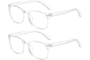 2 st glasögon med blåljusfilter, datorglasögon transparent unisex professionell