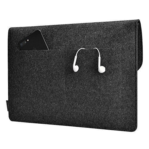 dodocool 13 3 Zoll Filz Sleeve H  lle Ultrabook Laptop Tasche f  r 13  Macbook Air  Pro Retina 12 9 Zoll iPad Pro Dunkel Grau