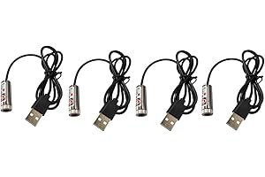 BEITESI Red line Laser Module, Industrial Laser Module, Adjustable Focus, line Length 39″USB Connector Diameter 12mm(line-4pack)
