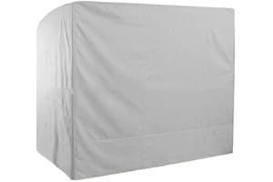 LDIW Schutzhülle für Hollywoodschaukel Abdeckung für Gartenschaukel 190T Polyester TAFT Abdeckung für Gartenmöbel,Grau,220x125x170cm