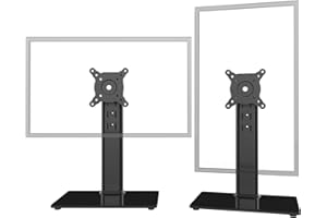 HEMUDU 2 PACCHI Monitor LCD singolo Supporto da scrivania con supporto per schermo da 13 pollici a 32 pollici con girella, regolabile in altezza, rotazione, supporto per schermo fino a 35kgs