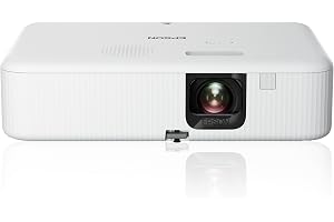 Epson CO-FH02 3LCD-projektor (Full HD 1920 x 1080p, 3 000 lumen vit- och färgljusstyrka, 391 tum/9,93 m bilddiagonal, Android TV, HDMI)