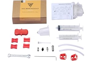 GERUIEN Bicycle Bleed Tool, Bicycle Hydraulic Brake Bleed Kit for Shimano Disc Brake Fluid Bleed Tool Standard