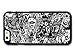 Produktbild Stickerbomb Graffiti Art Cartoon Black & White Sticker Bomb hülle für iPhone 6 6S