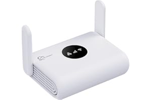 CALONNY Router 4G LTE WiFi 6 con SIM 300mbps Wreless Modem,Porta LAN Tpye c,Senza configurazione,2 Antenne,Alternativa per ADSL,non navigare modifica APN Applica A negozio/casa/camper