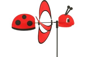 CIM Girouette - Little Magic Ladybird - résiste aux UV et aux intempéries - Ø28cm, Motif: 35x13cm, Hauteur Totale: 85cm - INCL. Tige en Fibre de Verre