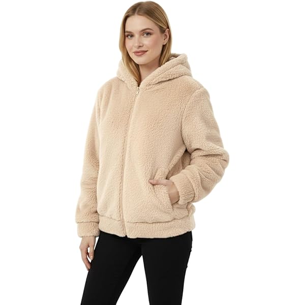 Donna Y2k Moda Cerniera Giacca Con Cappuccio Autunno Inverno Sciolto Con Tasche Cerniera Pelliccia Sintetica Collare Con Cappuccio Moda Lettera Graffiti Stampato Felpa Giacca (Bianco,M