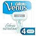 Gillette venus embrace sensitive - ladies razor refills, set of 4
