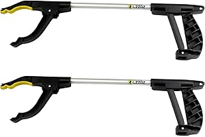 LZZAZ (2-Pack) Small Litter Pickers for Children with Magnet Claw, 16"~42cm Handy Assist Grabbers for Disabled, Mobility aids Grabber Stick Heavy Duty Rubbish Picker (42 cm, 2-Pack)