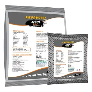 Anfotal Nutritions Anfaboost ATM Pro Trace Mineral Mixture for Shrimp Feed Supplements 1 Kg Pouch