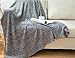 Produktbild XIAOMEIXI Decken Nordic Style Strickdecke Kuschelig Ultra Soft Top Qualität Viele Farben Verfügbar Anti-Statik Multifunktions-Mittagessen Break Journey Home Life, Gray, 120 * 180cm