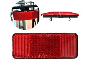Inovey Biciclette Bici Sicurezza Attenzione Avviso Disco Riflettore Per Telaio Posteriore In Rack Pannier