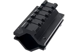 Toopmount Picatinny Weaver Rail 20mm Bague de Montage Cartouche Monorail 5 Fentes Accessoires optiques Accessoires de Montage pour Rail 19-24mm 0,75-0,94 Pouces