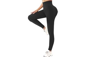 Lishang Leggins Donna Push Up Vita Alta Leggings Sportivi Anticellulite Scrunch Pantaloni Palestra Fitness Yoga Pant Controllo della Pancia Elastici Opaco