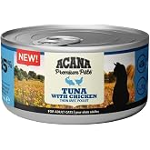 Acana Premium Pate (Crushed) Canned Fresh Cat Food with Tuna Fish and Chicken, 85 Gr