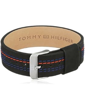 Tommy Hilfiger Jewelry Herren-Armband Men's Casual Edelstahl Leder 21.6 cm - 270068