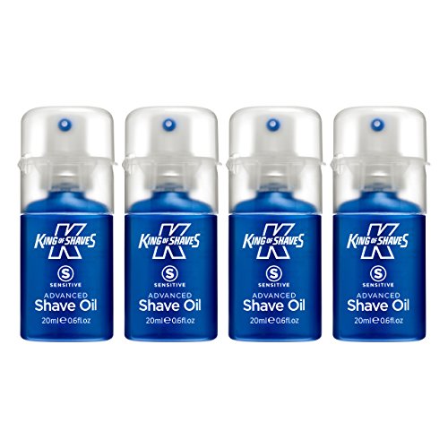 King of Shaves Sensitive Advanced Shaving Oil 20ml QUAD-PACK