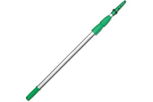 Unger Perche télescopique OptiLoc 4,50 cm (compatible avec les outils de nettoyage de vitres, poignée ergonomique, embout antidérapant, fermeture rotative à deux composants) ED450