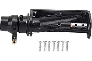 T BEST Propulseur de Jet de Pompe, Jet servo de Puissance de l'eau Turbo 6-12V sans Fil pour l'accessoire modèle de Bateaux RC(Noir)