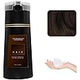 Nova Hair Instant Dye Shampoo,Refresh Hair Instant Herbal Coloring Shampoo,Natural Plant Hair Instant Dye Shampoo,Hair Color Shampoo for Gray Hair for Women and Men (Dark Brown)