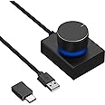 GEEKRIA USB Volume Adjustment Knob with Rotate Volume Adjustment & One Key Mute Function, PC/Phone Audio Remote Volume Control Adapter Support Win 7, 8, 10, Vista, MAC, Android (5FT / 1.5m Cord)