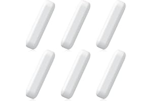 FSWWSF 6 Stk. Weiße Typ C Magnetrührstäbchen, Rührfische, Labor PTFE Rührstab, Laborzubehör, für Labor Rührer Magnetmischer