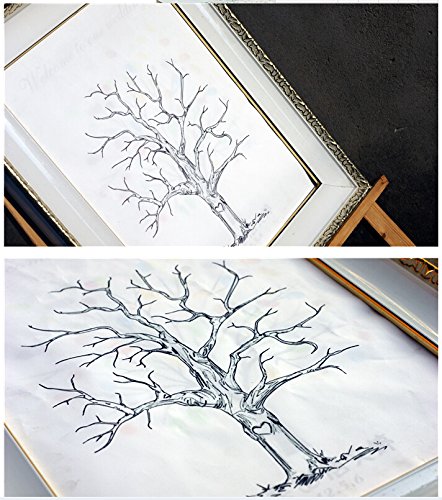 SwirlColor Alternative Gästebuch Hochzeits-Fingerabdruck-Baum-Fingerabdruck-Baum Gästebuch Mit Stempelkissen - 2