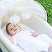 LulyBoo Baby Lounge to Go, FOLDABLE Baby Bassinet / Travel Bed / Cot, Natural Beige