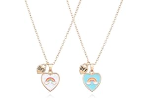 ‎ZEAYEBSR Zeayebsr 2 Stück Beste Freunde Ketten BFF Halskette Freundschaftskette für Mädchen Geburtstag Geschenke