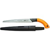 Fiskars Ahşap Testeresi Yeşil, Sabit Bı&ccedil;ak, Plastik Kılıf Dahil, D&uuml;z Kesim, Bı&ccedil;ak Uzunluğu: 33 cm, Paslanmaz &Ccedil;elik Bı&ccedil;ak, Siy
