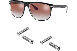 HICYCLE2 Tornillos de repuesto para kit de reparación de lentes de sol Ray ban RB4147 BR4184 RB4190 RB4175 (juego de 4), destornillador (plateado)