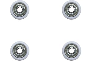 HEGAPRO Laufrolle Lagerrolle Rolle Duschtür Tür Rollen Führungsrolle Kugellager Rad 25mm 4 Stück