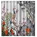 Produktbild BBFhome Fall Pfau-chinesische Malerei (14) 100% Polyester-Gewebe Duschvorhang Standardgröße Gewohnheit 165x180cm