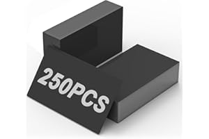YOFULY 250 tarjetas de visita en blanco, tarjetas de visita de metal de aluminio, tarjetas de visita en blanco, tarjeta de visita en blanco, tarjeta de visita grabada con láser, color negro, 8,6 x 5,4 cm