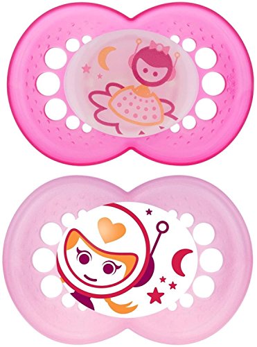 MAM NIGHT 12+M SOOTHER(CHOOSE YOUR CO LOUR) (GIRL)