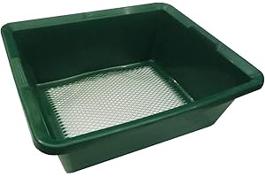 Tierra Garden GP55 Gartensieb, feines verzinktes Netz, Siebpfanne