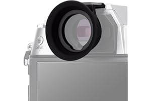 JJC Oculaire allongé en silicone souple pour Fujifilm X-T50 (équipé et sécurisé avec sabot d'appareil photo)