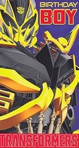 Transformers 4 Motif Carte D Anniversaire Motif Birthday Boy Amazon Fr Fournitures De Bureau