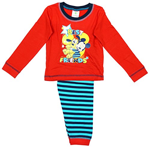 Boys Baby Toddler Mickey Mouse & Goofy Best Friends Pyjamas sizes from 6 to 24 Months