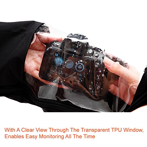 Paxcoo Camera Protecteur de pluie Rainproof pour Canon Nikon Sony et autres appareils photo reflex