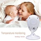 2.4GHz Video Babyphone mit Kamera Intercom Baby Monitor 2.4 Zoll TFT LCD Display/Bildschirm (IR Nachtsicht, Zwei Wege Gegensprechanlage, 4 Lullabies,Temperaturerfassung) - 6