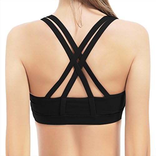 DAS Leben Sports Bra Cross Back Women Seamless Wireless Yoga Bra Pack Of 2 or 1