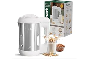 MYBO TV NutSmart™ de Cuisinart – Machine à Lait Végétal Sans Effort 1,2 L & Appareil à Boissons Végétales MYBOTV | Lait d’Amande, d’Avoine, de Soja, de Riz, de Noix | 100% Naturel, Rapide & Multifonction