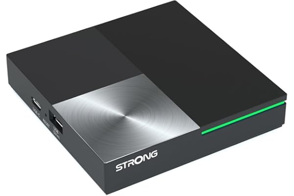 STRONG Leap-S3 Pro Box Streaming Google TV 4K UHD avec Port Ethernet, Android 12, 4GB RAM + 32GB Stockage, Wi-FI 6, Chromecast Intégré, Assistant Google Vocal, Dolby Atmos & Dolby Vision