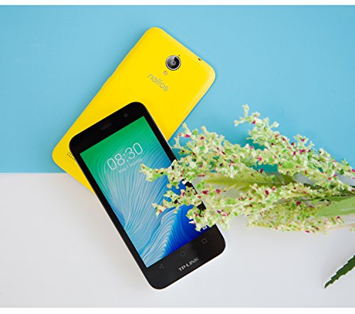 Neffos Y5L Smartphone 3G, Dual SIM, Schermo 4.5 Pollici, 8 GB di Memoria, 1 GB di RAM, Android 6.0, Quad-Core, Fotocamera 5 MP, Batteria 2020 mAh, Giallo