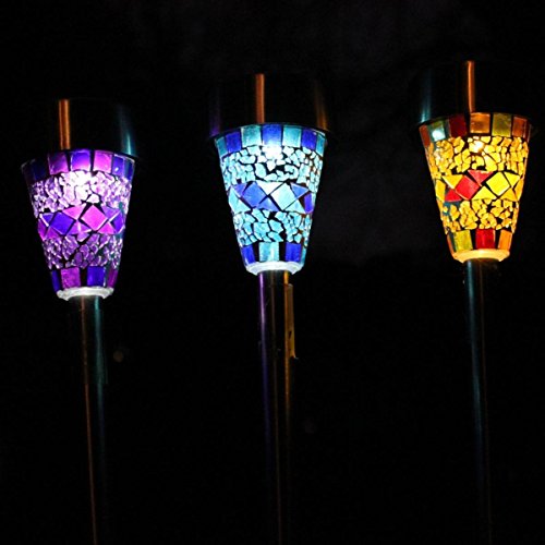 Katomi Mosaik-Solarleuchte / Gartenleuchte, 3 Stück - 6